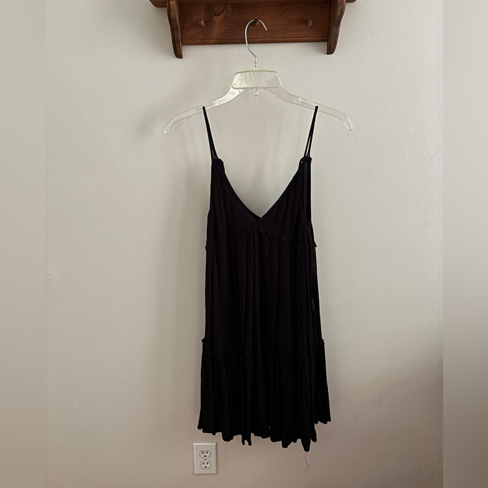 Black V-neck Sundress